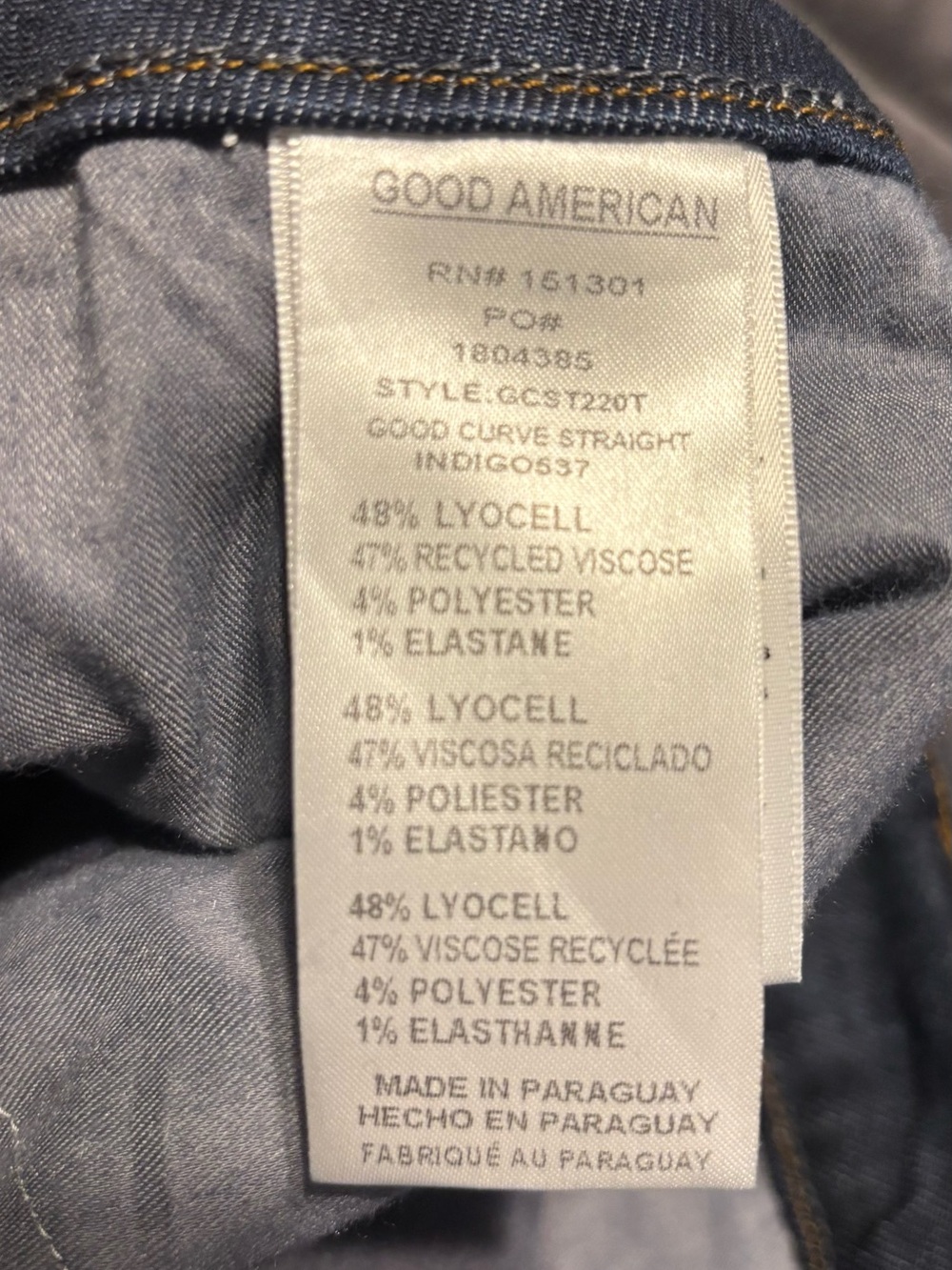 NWT Good America straight leg jeans - Picture 3 of 4